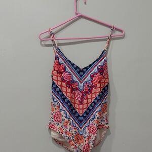 Floral Kids One Piece Swimsuit